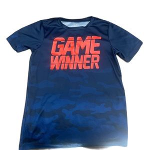 Blue and Black Camouflage Dry Wear Carter’s Shirt Size 10